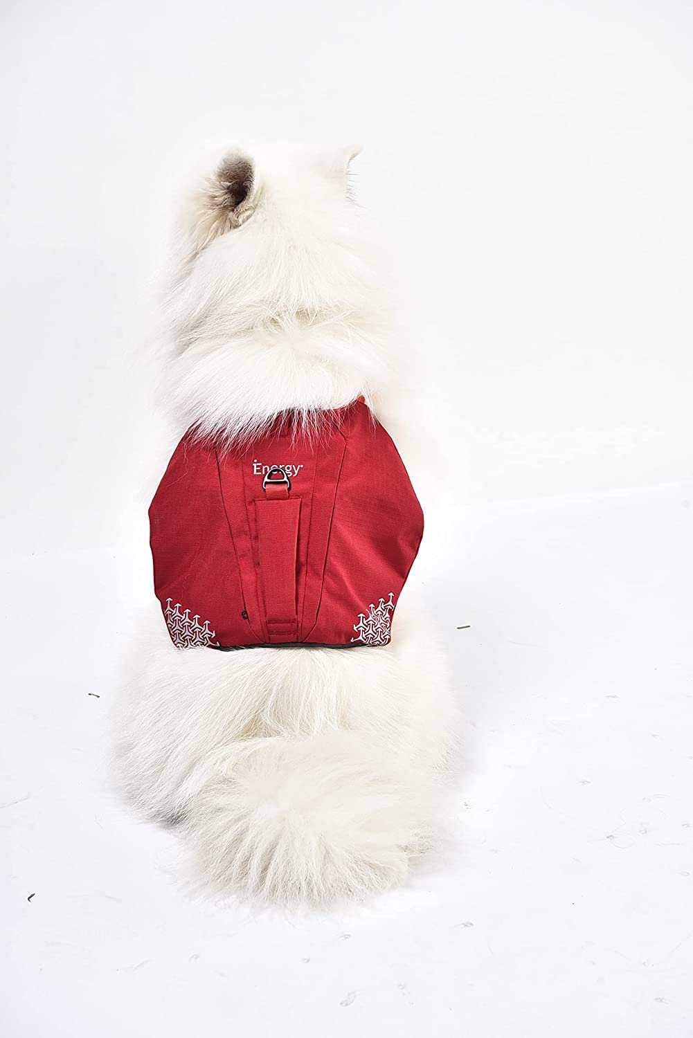 iEnergy MIC Imbracatura per cani con due borse e ideale per viaggi brevi, Imbracatura pettorale traspirante, riflettente e imbottita Imbracatura anti-trazione No Pull (XL)