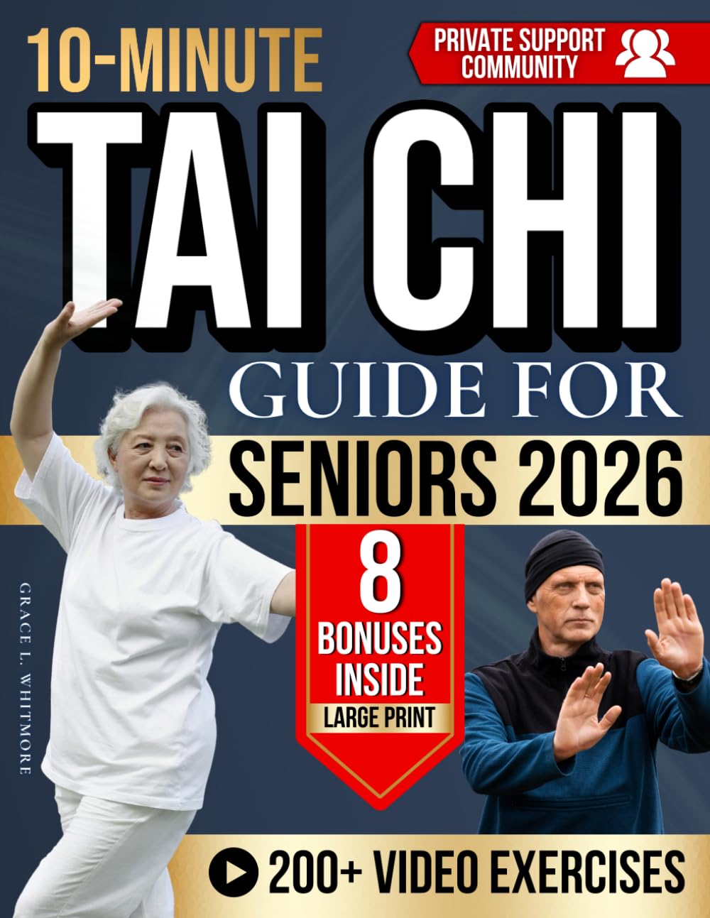 10-Minute Tai Chi Guide for Seniors: Gentle Moves With Large Print and Videos to Loosen Stiff Joints, Regain Balance, and Finally Feel Safe Walking Even If You’ve Been Inactive for Years