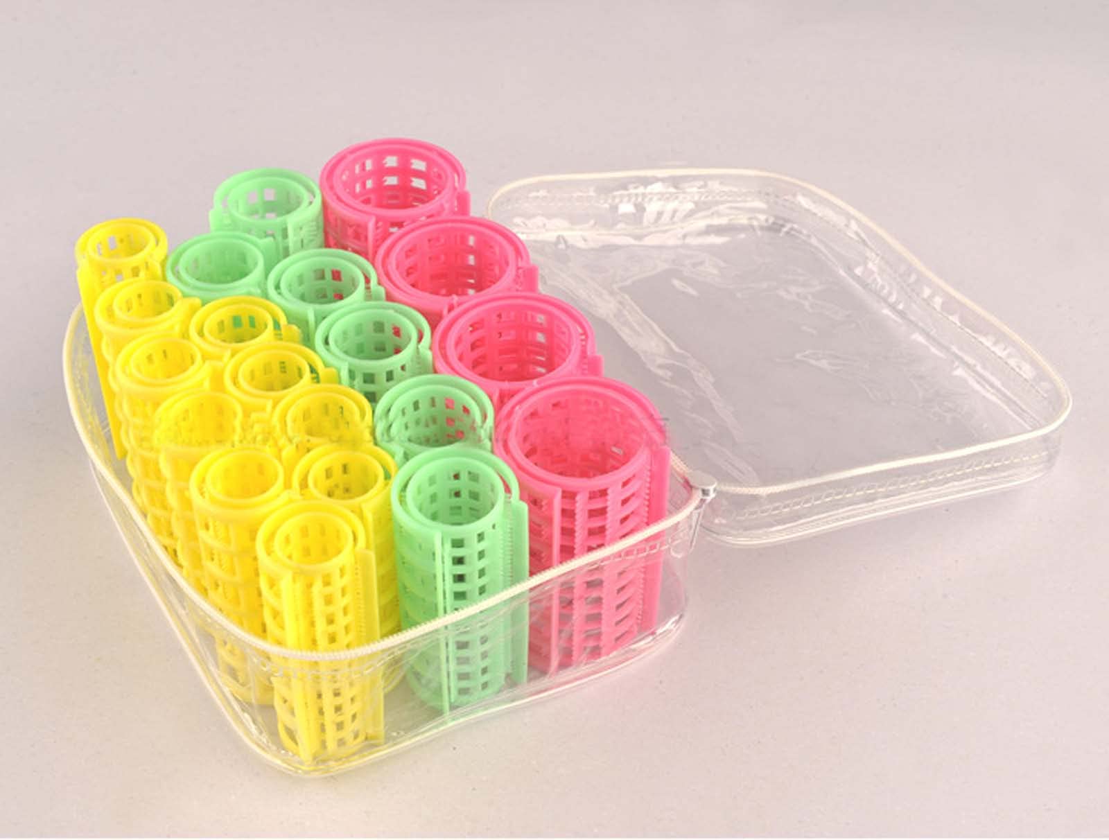 Plastic DIY Rollers Heatless Hair Curlers Hair Clips Styling Hairdressing for Long Hair (8 Pcs)