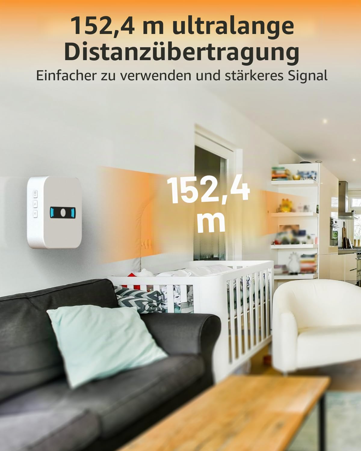 Daytech WiFi Tuya Notrufknopf für Senioren, Hausnotruf mit Notrufarmband für die häusliche Pflege Notfall Armband Senioren für Pflegebedürftige, Geduldig, Älterer Mann (2xEmpänger+1xSender)