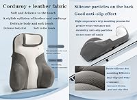 Vista 3 de Almohada de apoyo lumbar para silla de oficina, silla de juegos, cómodo cojín para oficina con almohada de apoyo lumbar, perfecta para sillas