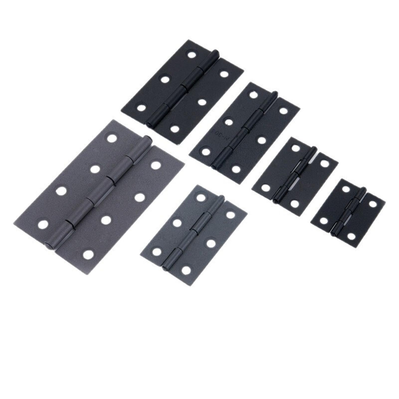 Vsitikvs 4Inch Stainless Steel Black Hinge Flat Opening Hardware Accessories 1Pcs ﻿