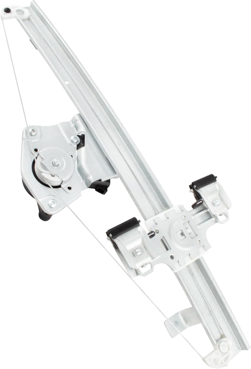 BOXI 741-389 Rear Right Side Power Window Regulator with Motor Fit for Chevrolet Silverado for GMC Sierra 1500 2500 HD 3500 HD 07-13 /Silvery 25885885