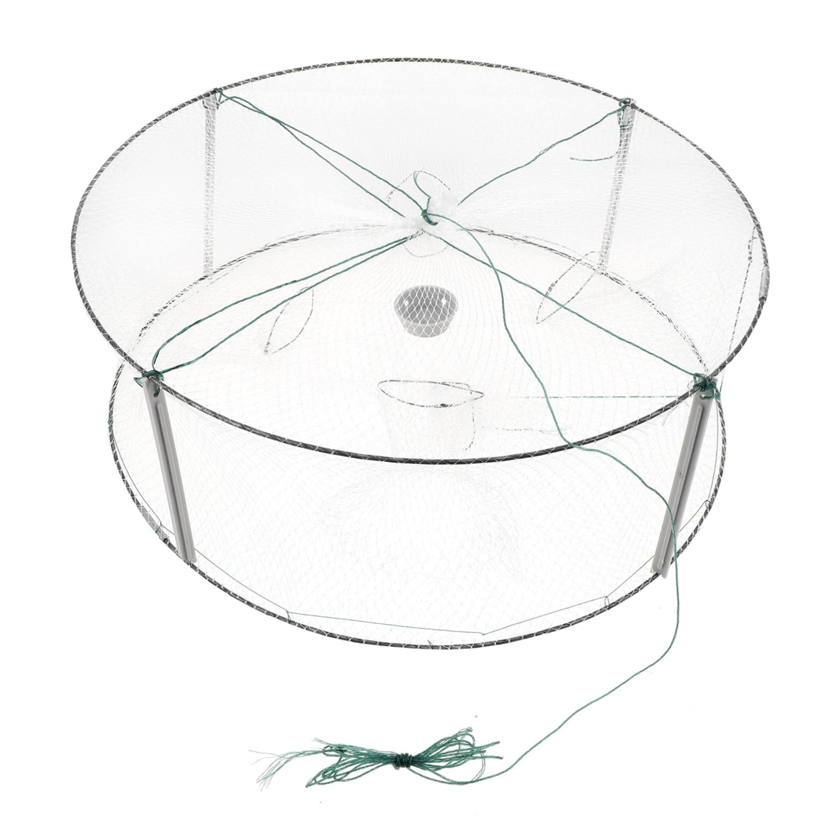 KOMBIUDA Portable Minnow Large Shrimp Nets for Fishing Four Holes Crab Bait Nets Versatile Use for Freshwater Saltwater