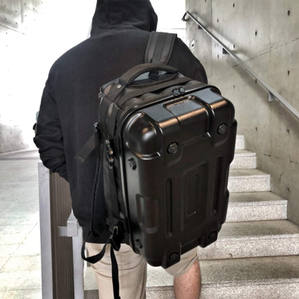 Amazon.co.jp: オートバイのバックパック、防水ハードシェルバック