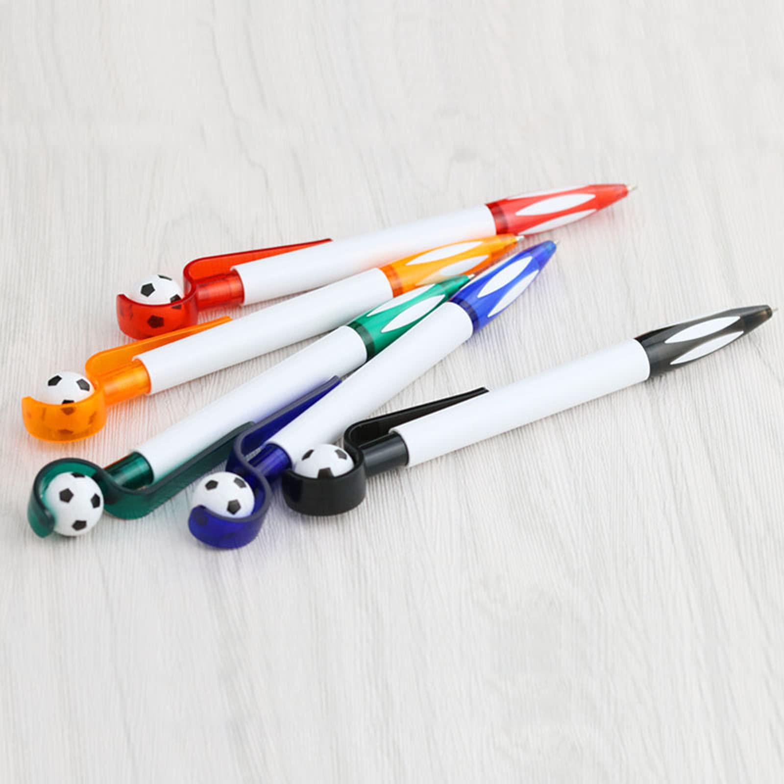 5Pieces Football Ballpoint Pens Retractable Ballpoint Pen Write Smoothly Tip Refillable for Office Signing Pen Retractable Ballpoint Pens — view 3