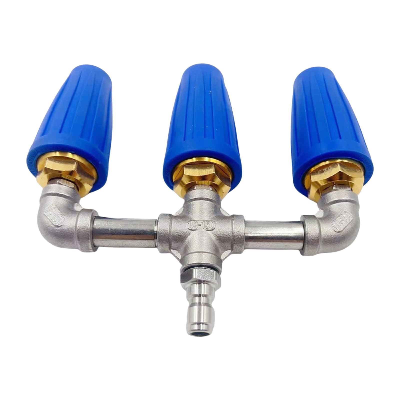Nlaiousl Multicolor 360°Rotating Triple Nozzle For Highly Pressure Washers Efficient Cleaning Aid Increases Waterflow Sprayed Out Pressure Washer Nozzle