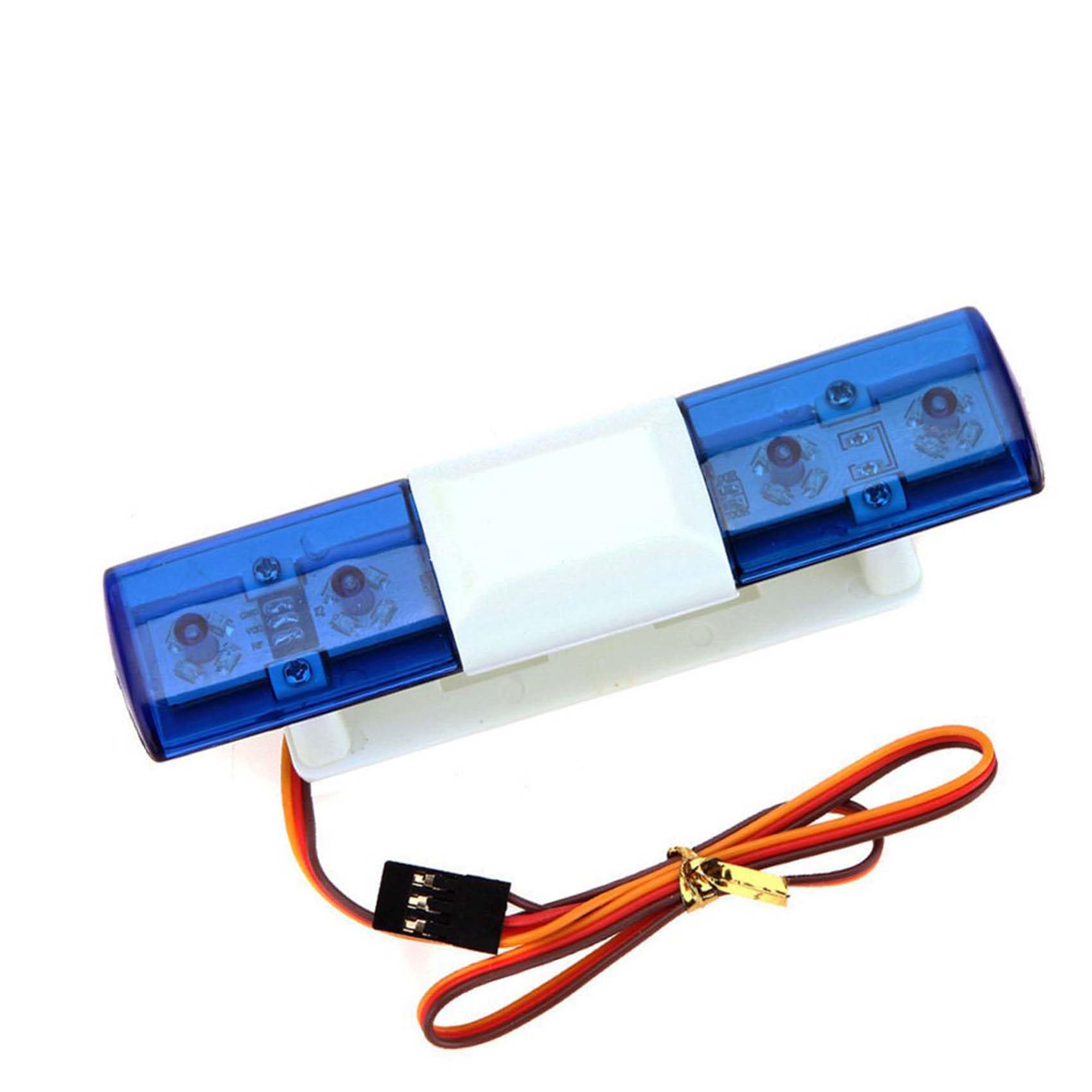 KEEDA RC Model LED Police Night Flash Light Lamp Alarming Light for 1/10 1/8 RC HSP Kyosho Tamiya Axial SCX10 D90 RC Car Accessories (Blue) โ image 1