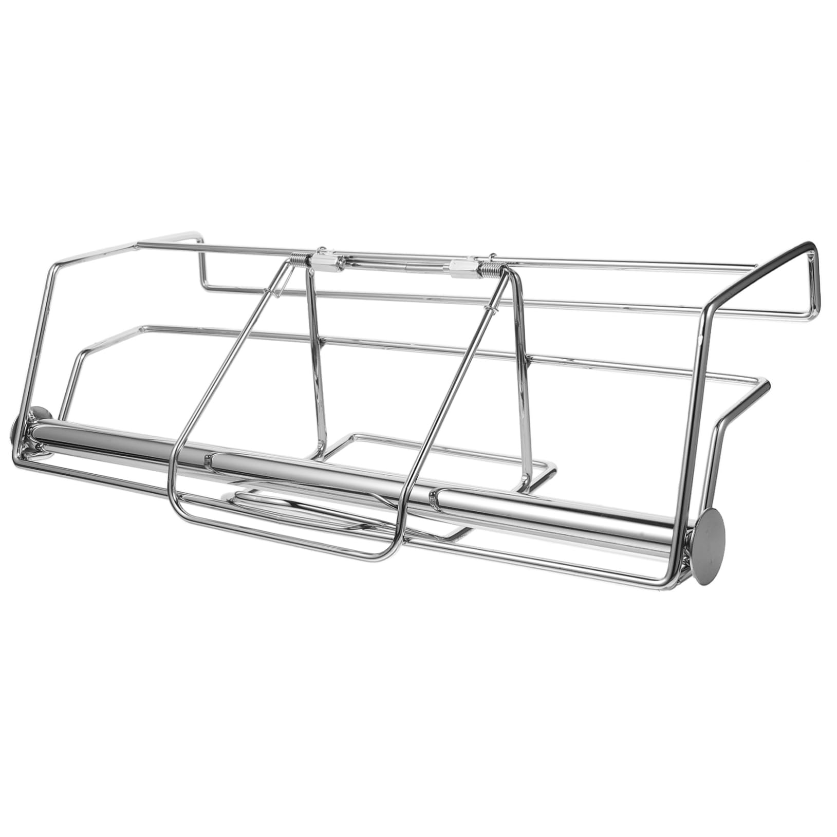 Dispensador de Bolsas de Supermercado Colgante de Acero Inoxidable | Plata, Fácil de Colgar y Tirar, Diseño Elegante para Organización de Cocina o Despensa