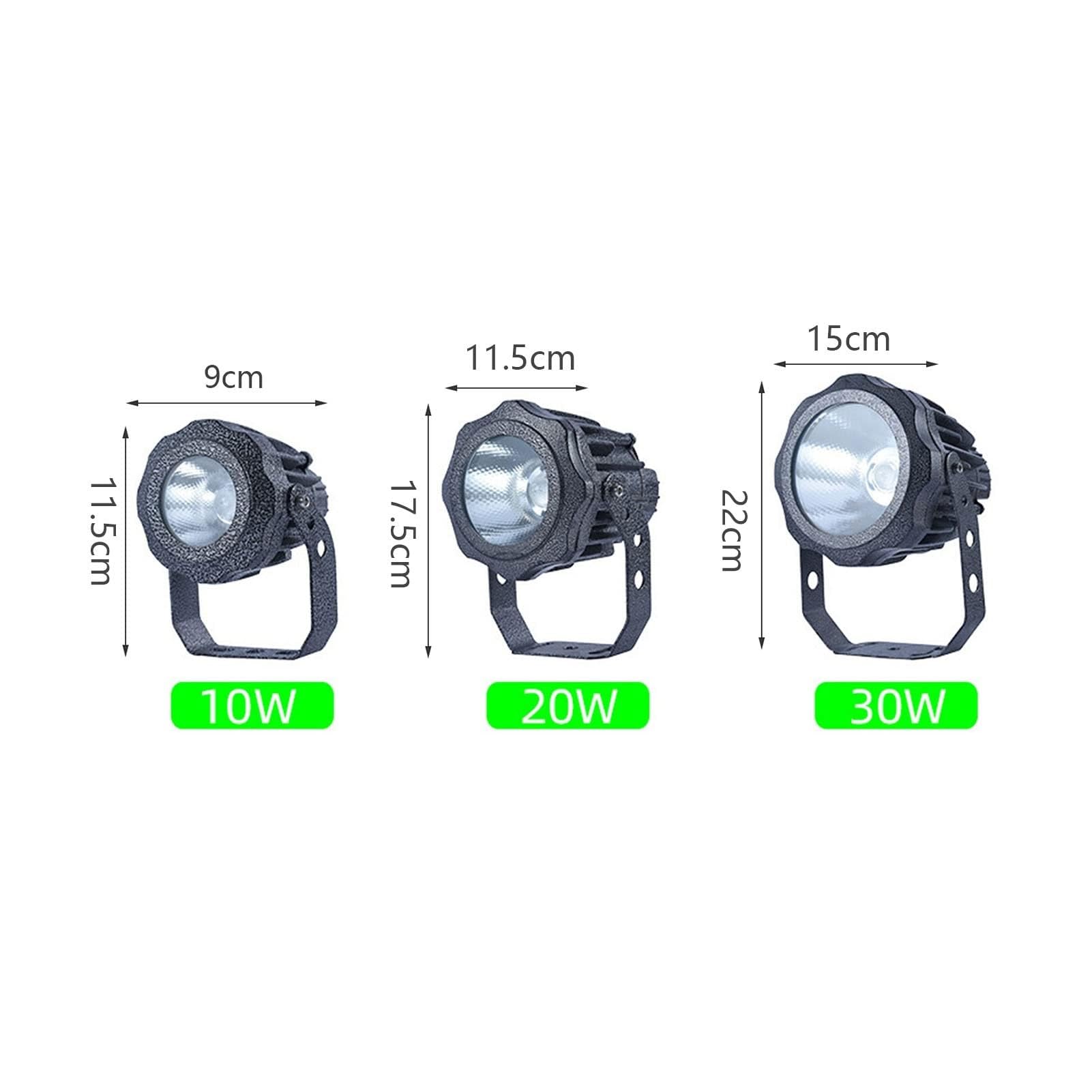 Empotrable Al Aire Libre Focos - Focos Suelo Led Exterior, Focos LED Para Jardín Al Aire Libre AC220V, Focos LED Ajustables Impermeables IP65, Para Patio, Casa, Árbol, Iluminación De Pared(Red,10W(AC2