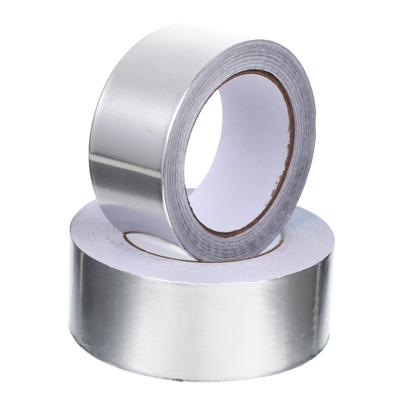 Ruban Adhésif Aluminium 2 Rouleaux, Résistant Chaleur, Argenté