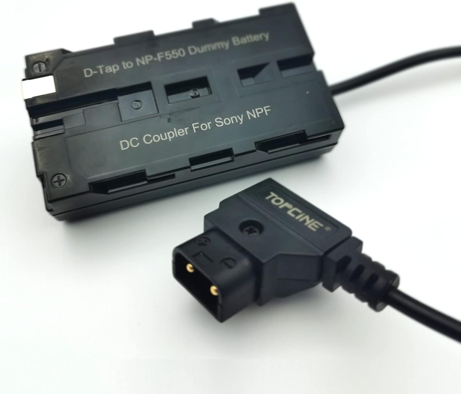 NP-F550 NPF970 NP-F750 NPF570 Dummy Battery to Dtap Power Adapter Cable Compatible for Zoom F6,BMPCC 6K Pro,Atomos Shogun Inferno Ninja Sony L HDRFX1/HVRZ1U Cameras with Vmount ABMount Battery