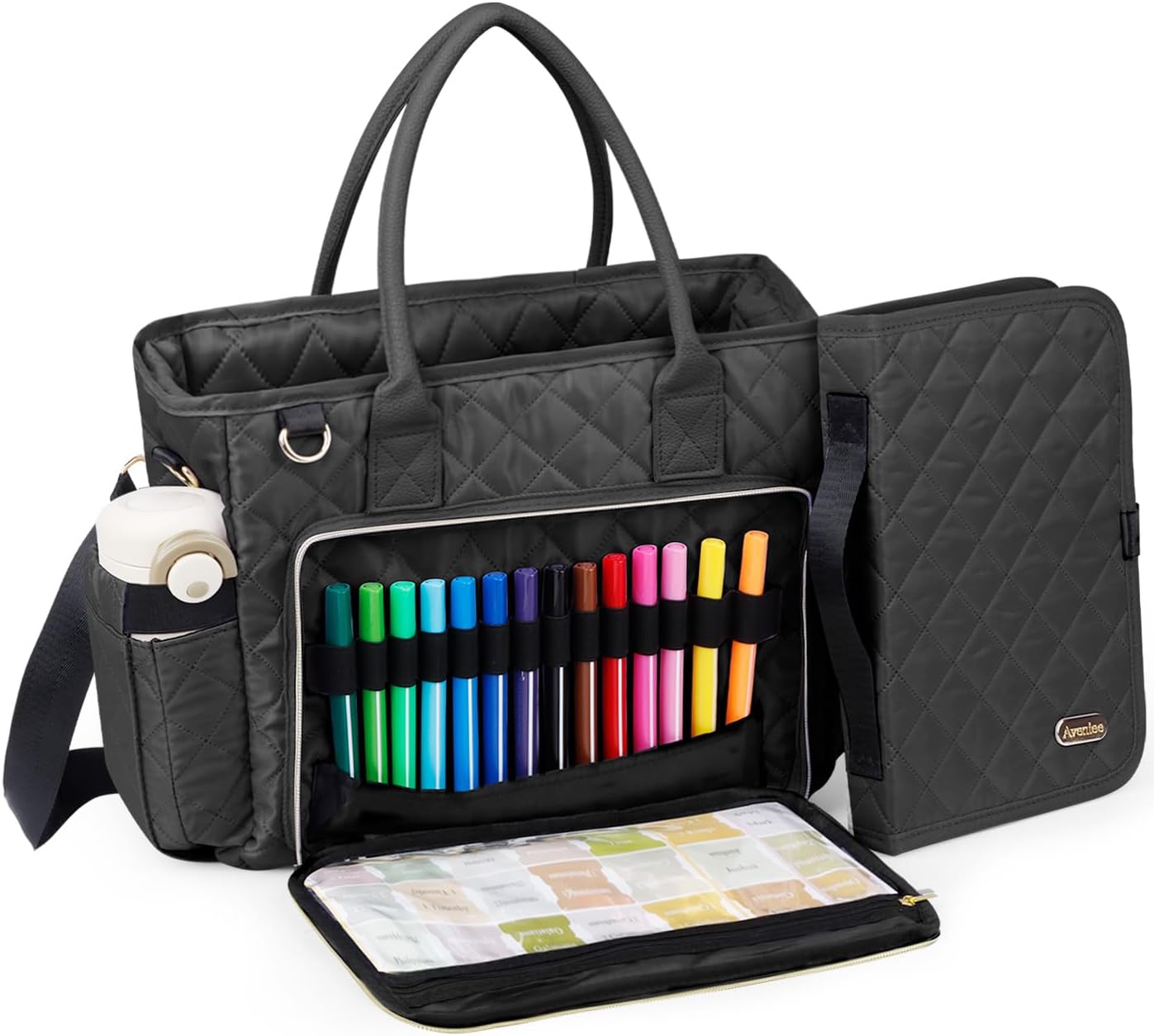 Large Bible Bag for Women with Detachable Bible Cover & Secure Zipper – Quilted Bible Carrying Case
