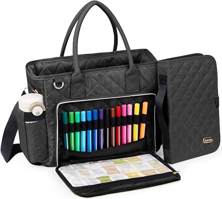 Large Bible Bag for Women with Detachable Bible Cover & Secure Zipper Quilted Bible Carrying Case