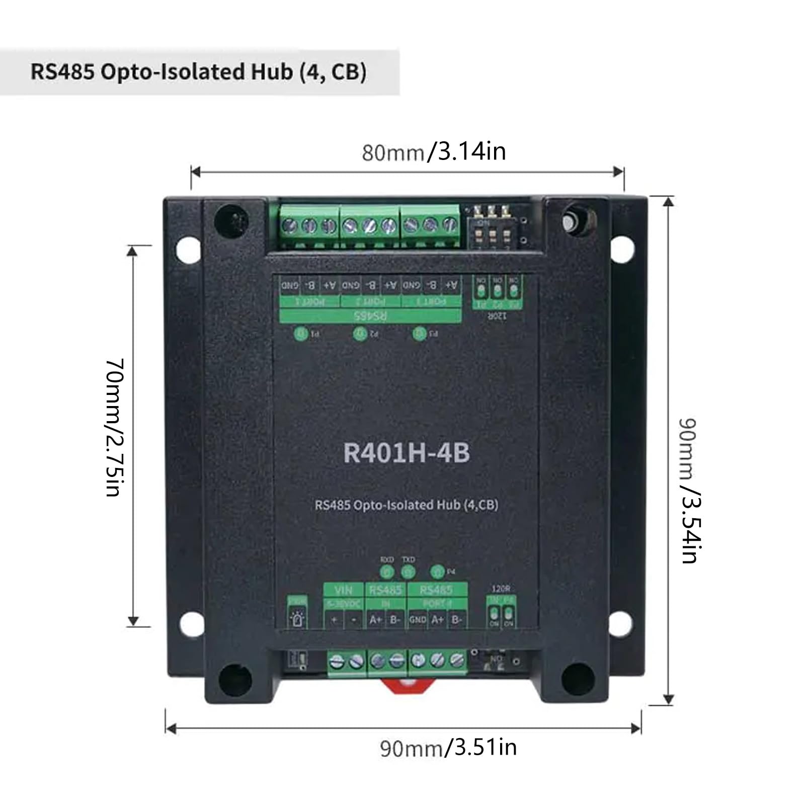 ordinarYone Hub seriale RS485 isolato otticamente Configurazione porte multiple e mezzo operativo per scambio sicuro di dati