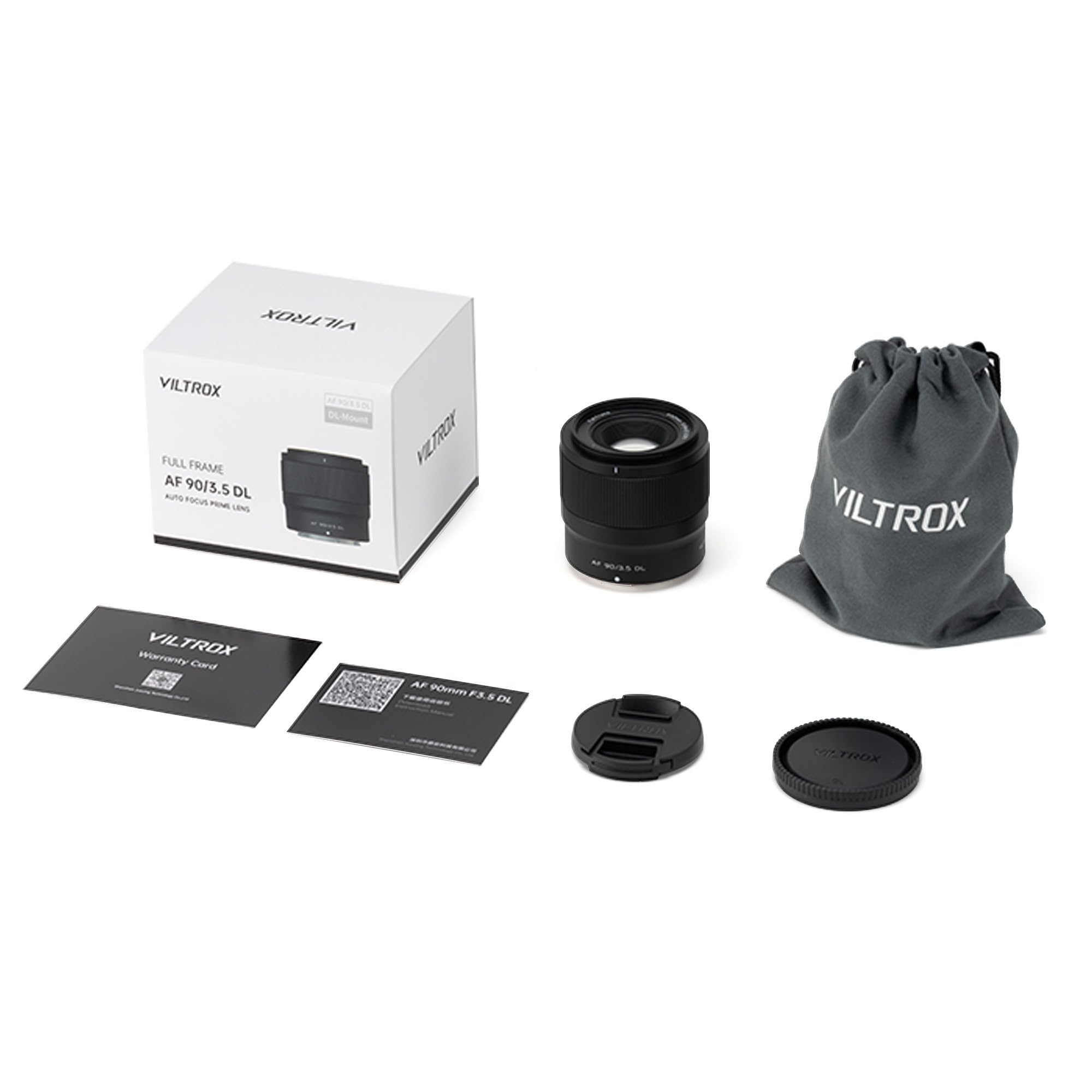 VILTROX AF 90mm F3.5 DL Objetivo con Enfoque Automático, fotograma Completo, teleobjetivo Medio, claridad 8K, Compatible con cámaras aéreas dji Inspire 3, Ronin 4D y Zenmuse X9-8K Air Gimbal