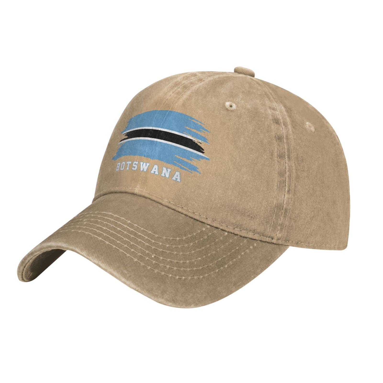 Yingd Unisex #684 Baseball Cap Sand Botswana Flag Adjustable Baseball Cap Breathable Sun Hat For Adult Women And Men