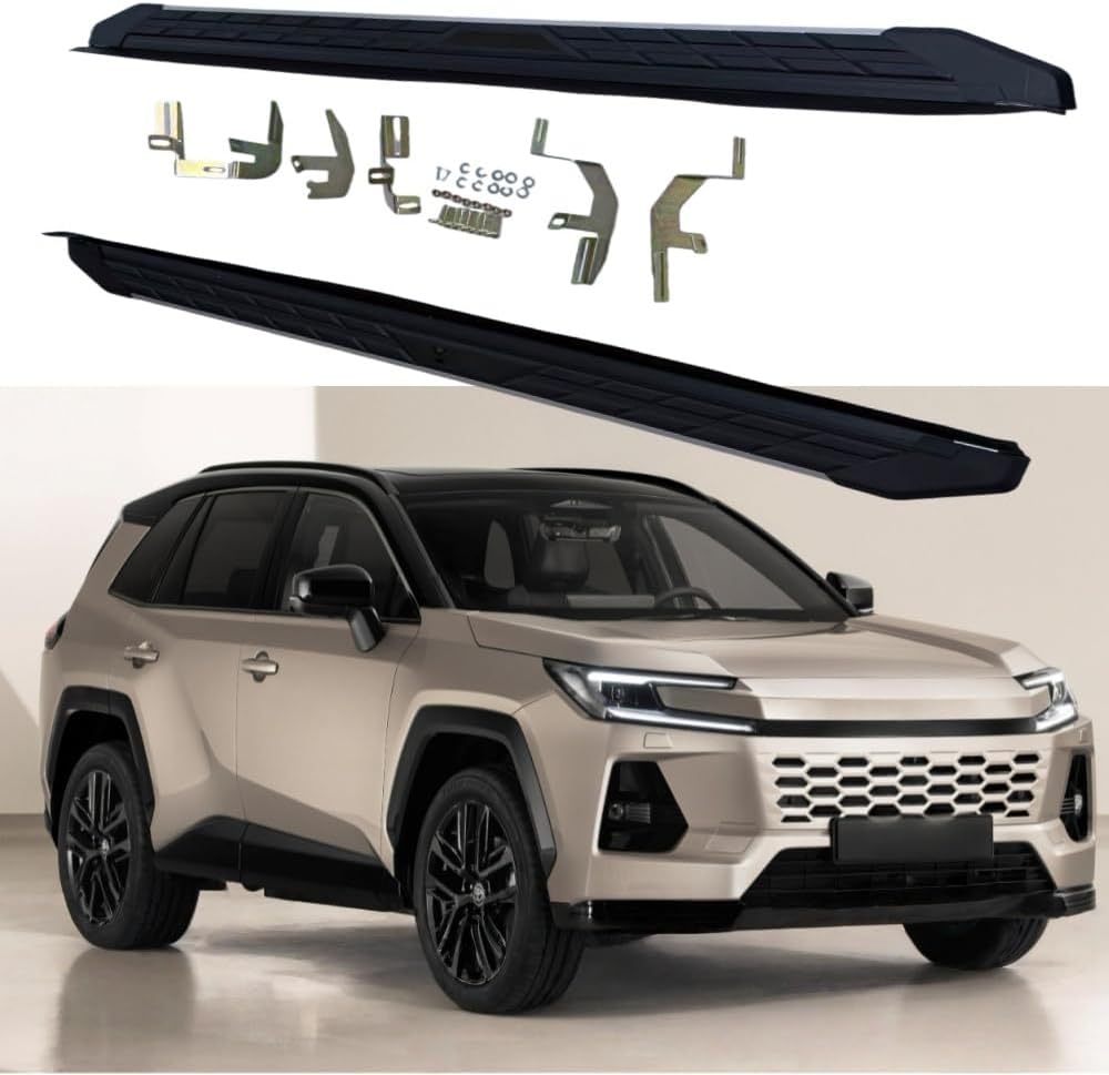 2PCS Side Steps Running Boards Nerf Bars Side Pedal Protector Fits for Toyota RAV4 RAV-4 2026+