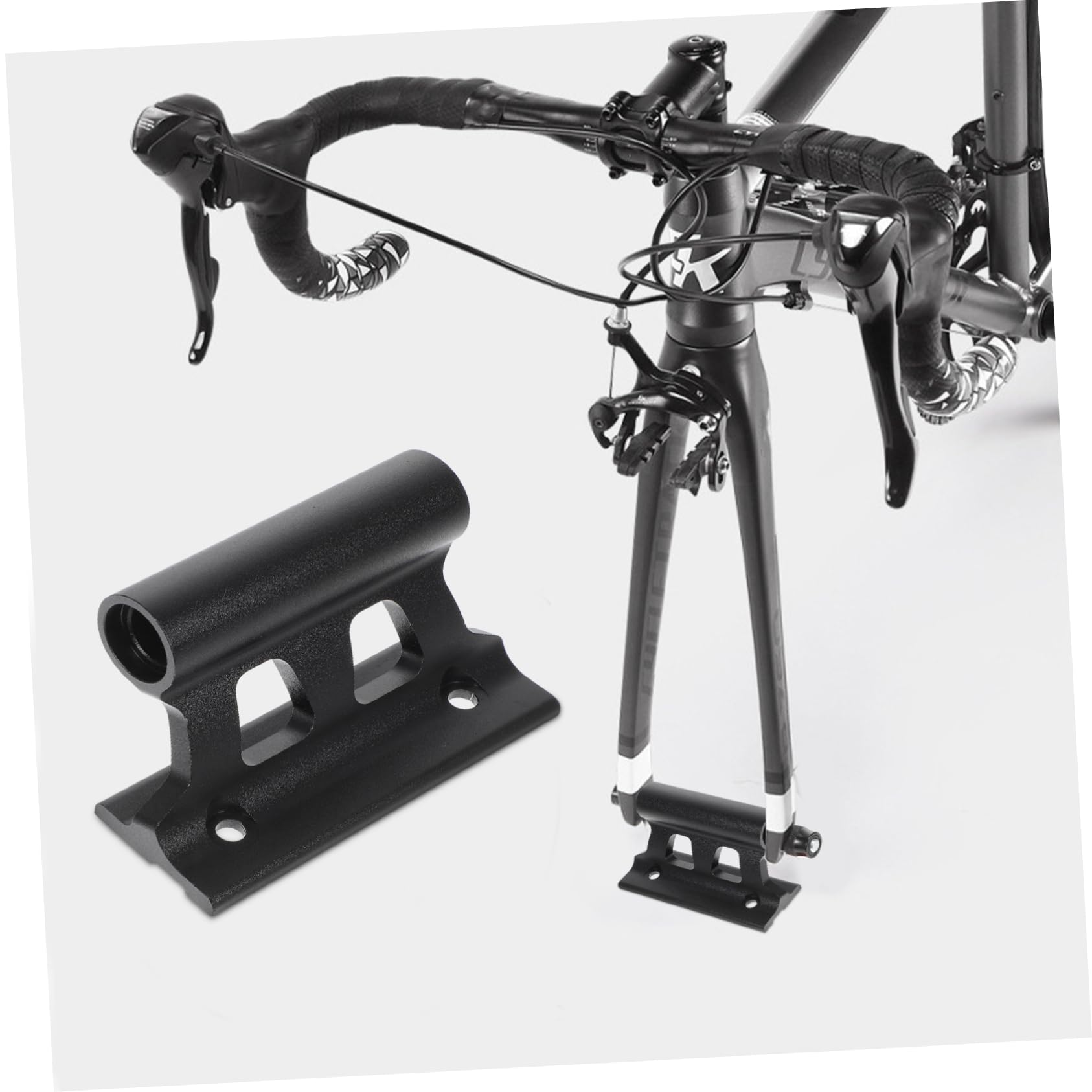 GALPADA Bike Fork Mount Durable Quick Release Bicycle Block for Truck Car and Van Front Rack with Multiple Adapters Compatible with Various Models Compact Design