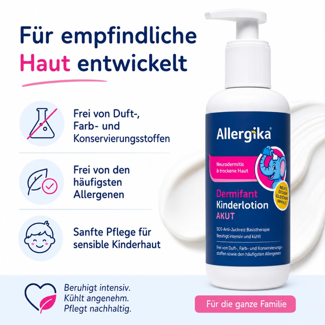 Kinderlotion AKUT 200 ml I mit Pharma Perle Duschgel (2x) | Akutpflege mit Polidocanol, Glycerin, Nachtkerzenöl und Panthenol für trockene, empfindliche Kinderhaut