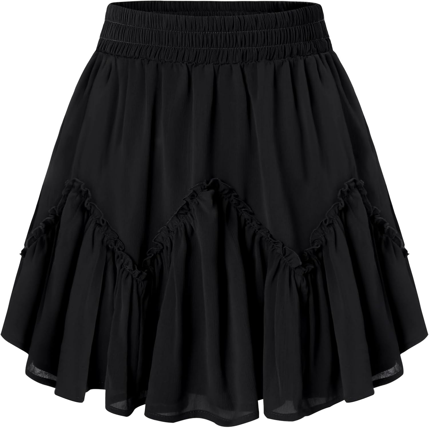 Scarlet Darkness Womens Mini Skirt Plus Size Skater Skirts Cute Pleated Short Renaissance Pirate Skirt with Pockets