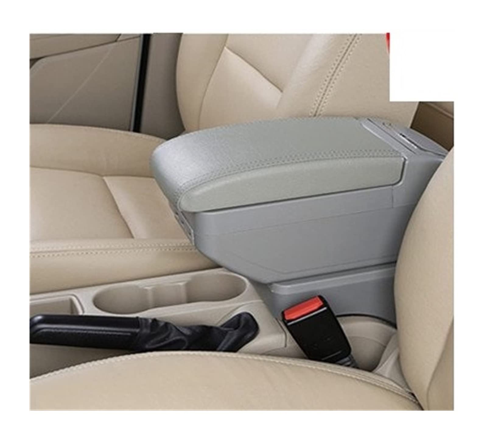 Box Bracciolo Doppio Strato Centrale Contenuto Portabicchieri Retrattile Posacenere Accessori Per Suzuki Per Ignis 2016-2022 Scatola Portaoggetti Consolle Centrale (Colore : E4 9 U
