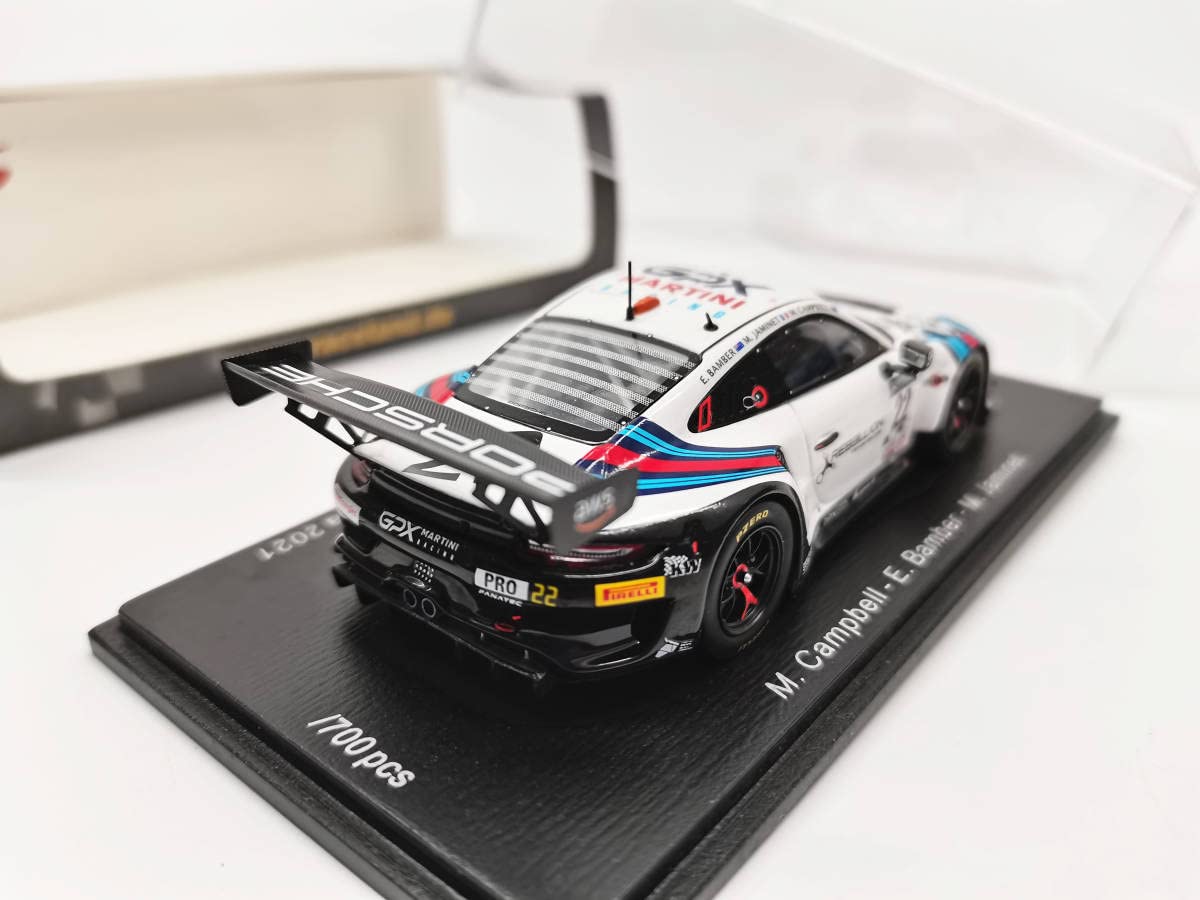 Amazon | Spark 1/43 ミニカー 911 GT3 R GPX Martini Racing 24H Spa