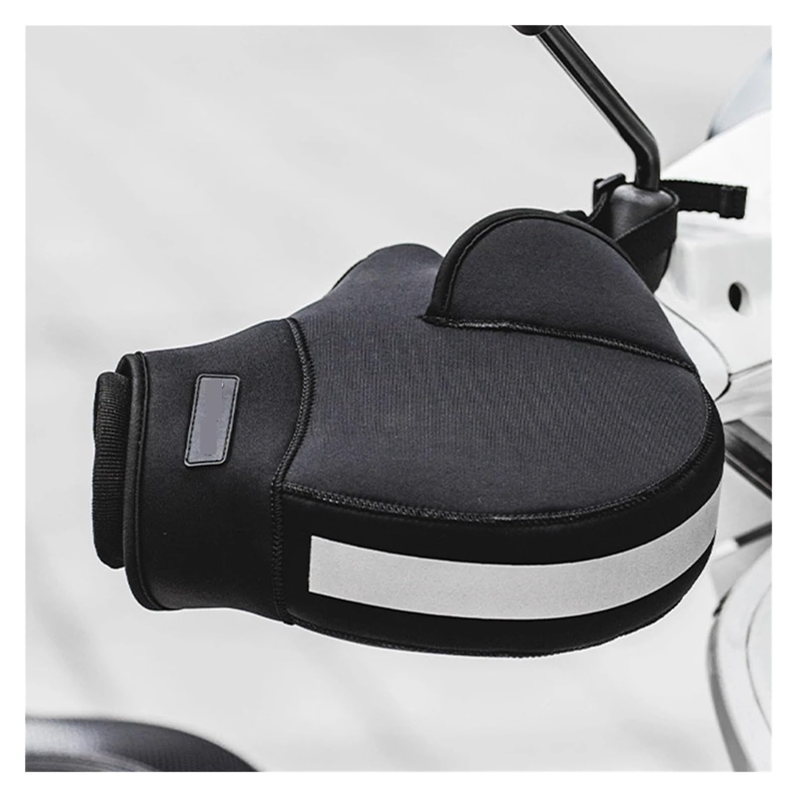 Rękawice motocyklowe, grube ciepłe mufy na kierownicę, mufy na kierownicę, przeciwdeszczowe, ochronne, zimowe, ocieplające, termiczne, do motocykli, skuterów, skuterów śnieżnych(Black 01)