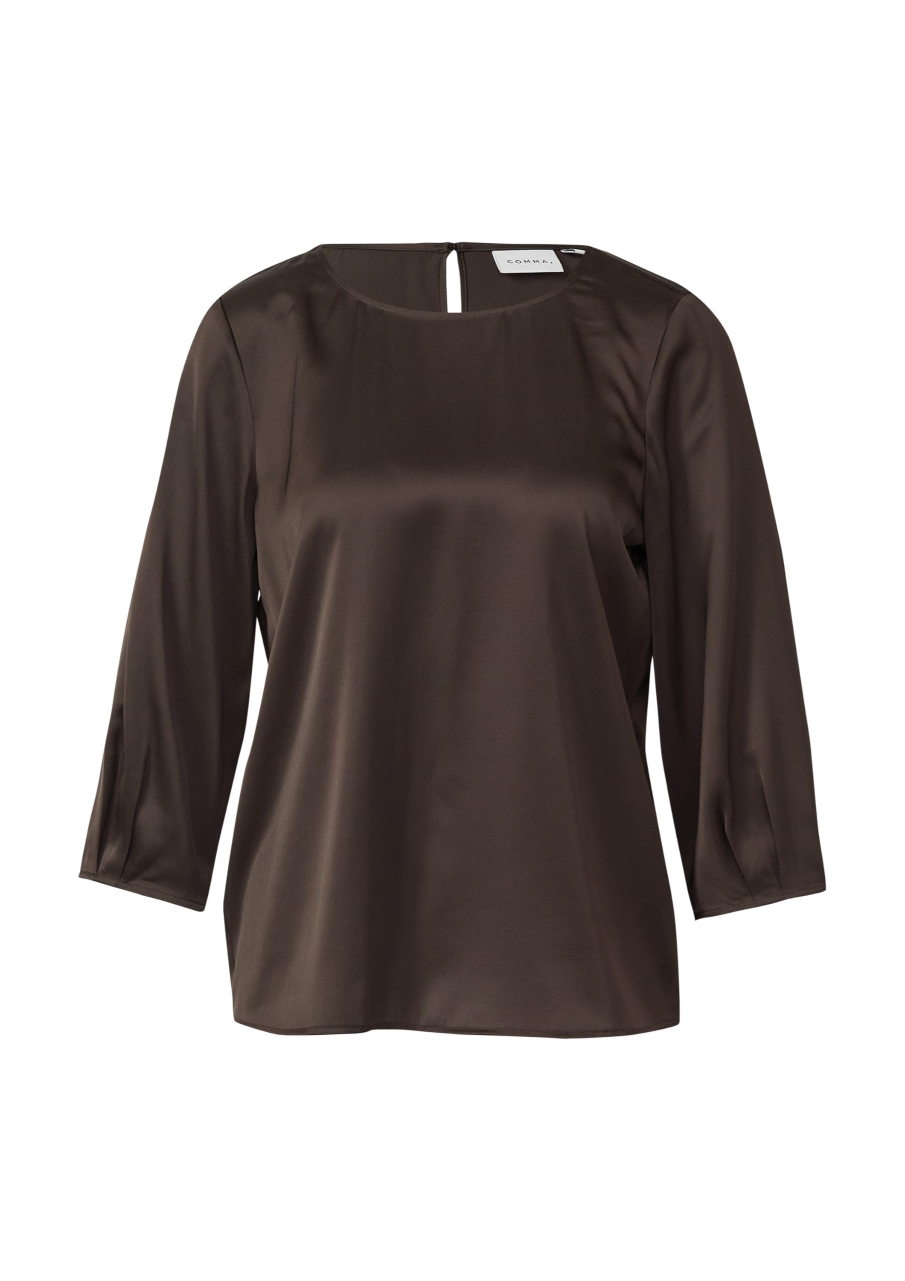 Comma Satinbluse mit 3/4-Ärmeln