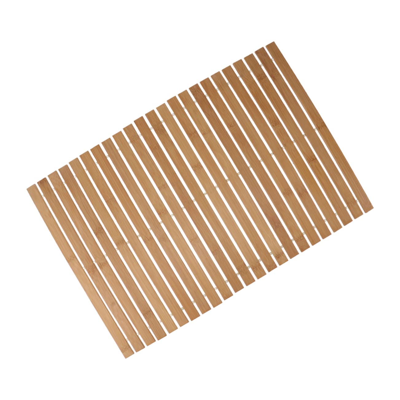 Healifty Tapis en Bambou Antidérapant 40x60 Cm Bambou Naturel Résistant pour Salle de Bain Chambre Hall D’entrée Coussin de Sol Décoratif