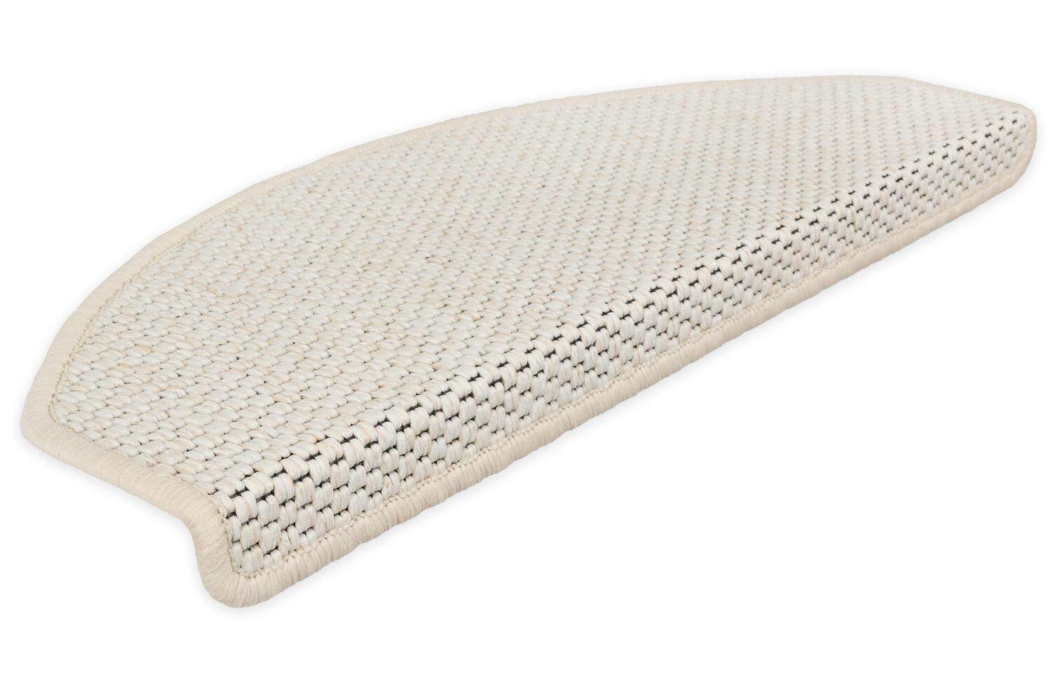 Kettelservice-Metzker Stufenmatten Göteborg Halbrund I in verschiedenen Setvarianten I 65x24x4cm I Hellbeige 12 Stück