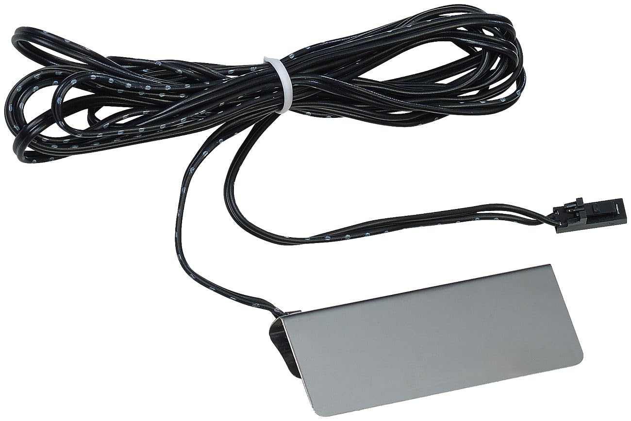 Lunartec Glaskanten Beleuchtung: 4er-Set LED-Glasbodenbeleuchtungen, 16 Klammern mit 48 LEDs (Glas-Beleuchtung, Vitrinenbeleuchtung)