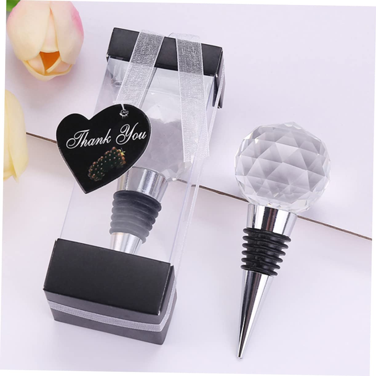 MAGICLULU 6 Tappi A Sfera In Legno Per Bottiglie E Caraffe – Sigillanti, Riutilizzabili, Diametro 4 Cm