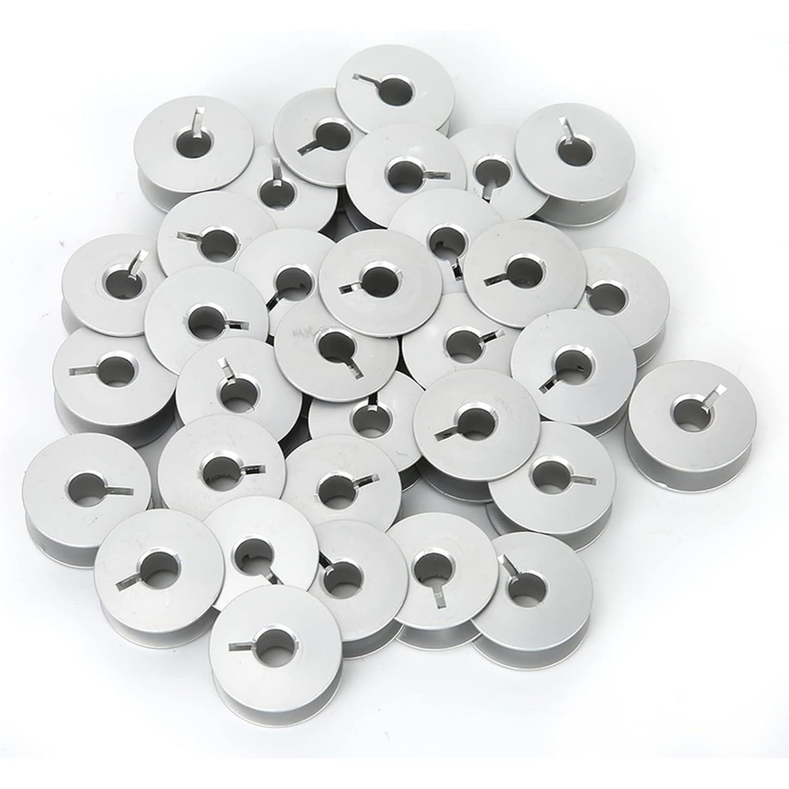 100Pieces Aluminum Bobbins Efficient Sewing Tool Sewing Machine Replacement Part Suitable for Various Machines Machine Accessories