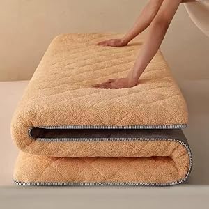 Generic Futon-Matratze WGAVCEEBC-YELLOW-150X200CM Einzel-, Doppel- und Vollgröße