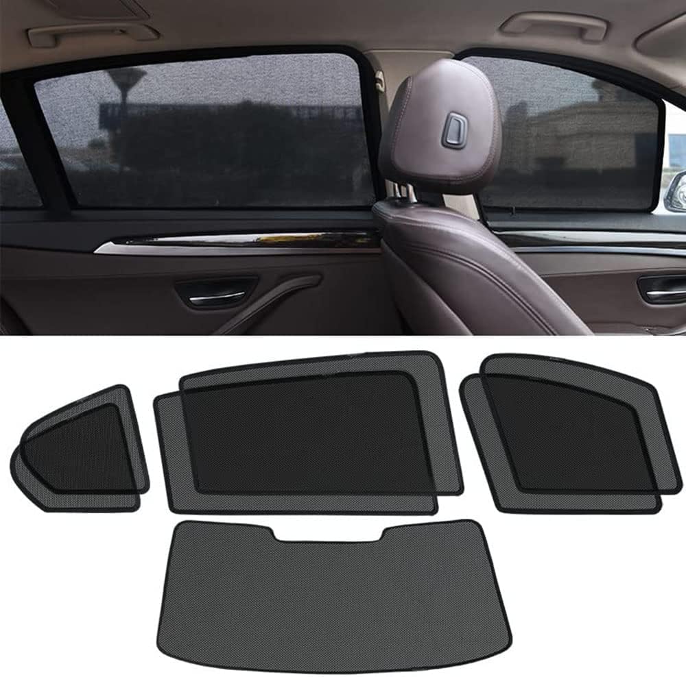 Tendine Parasole Auto Per BMW x3 G45 (seit 2024) 2025, Visiera Anteriore Posteriore Parabrezza Telaio Tenda Accessori Per Auto,6 Sides+1rear