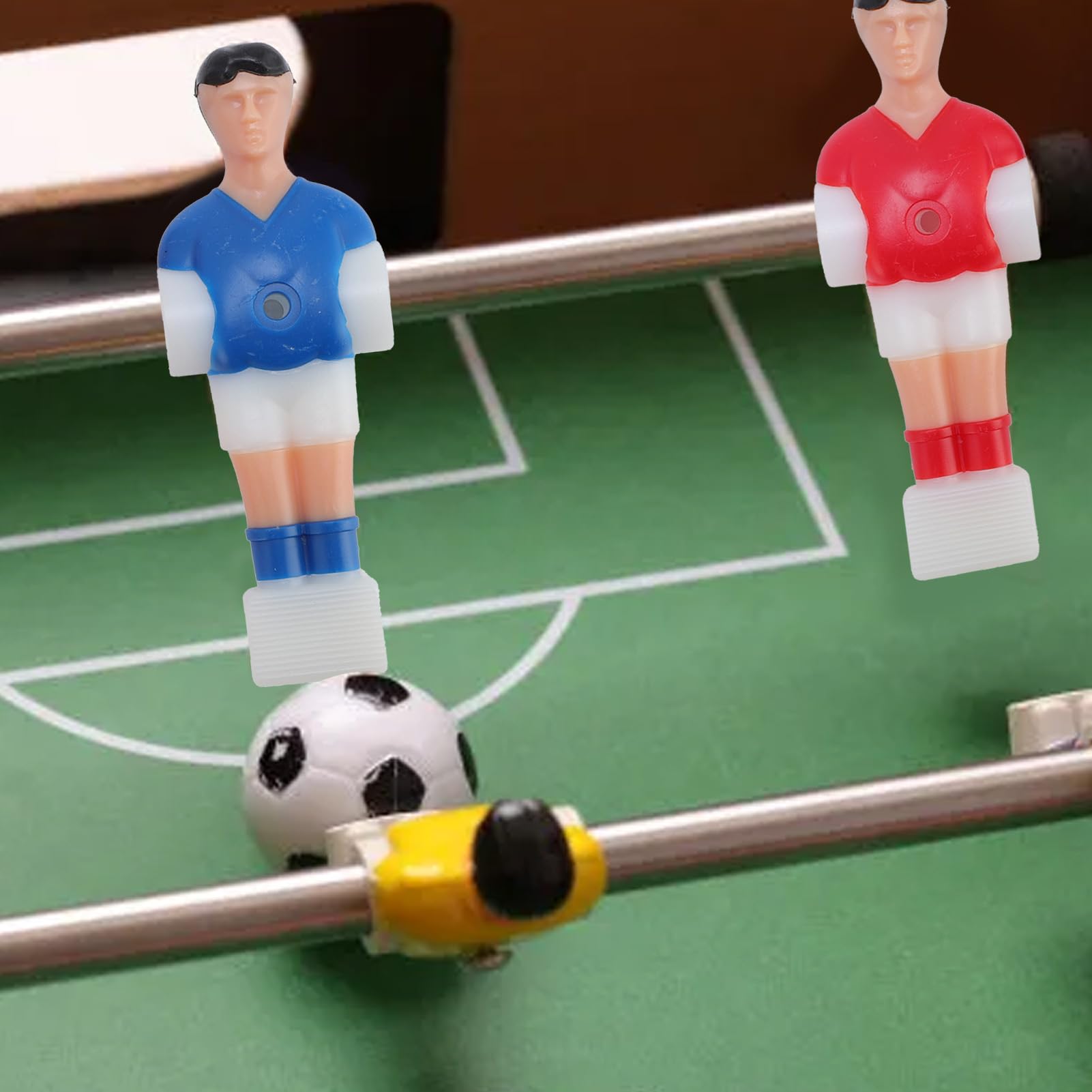 Set di giocatori di calcio balilla di ricambio: giocatori blu 11 e 11 con calcio da 32 mm per tavoli da calcio balilla 4824 - Accessori perfetti per macchine da calcio balilla