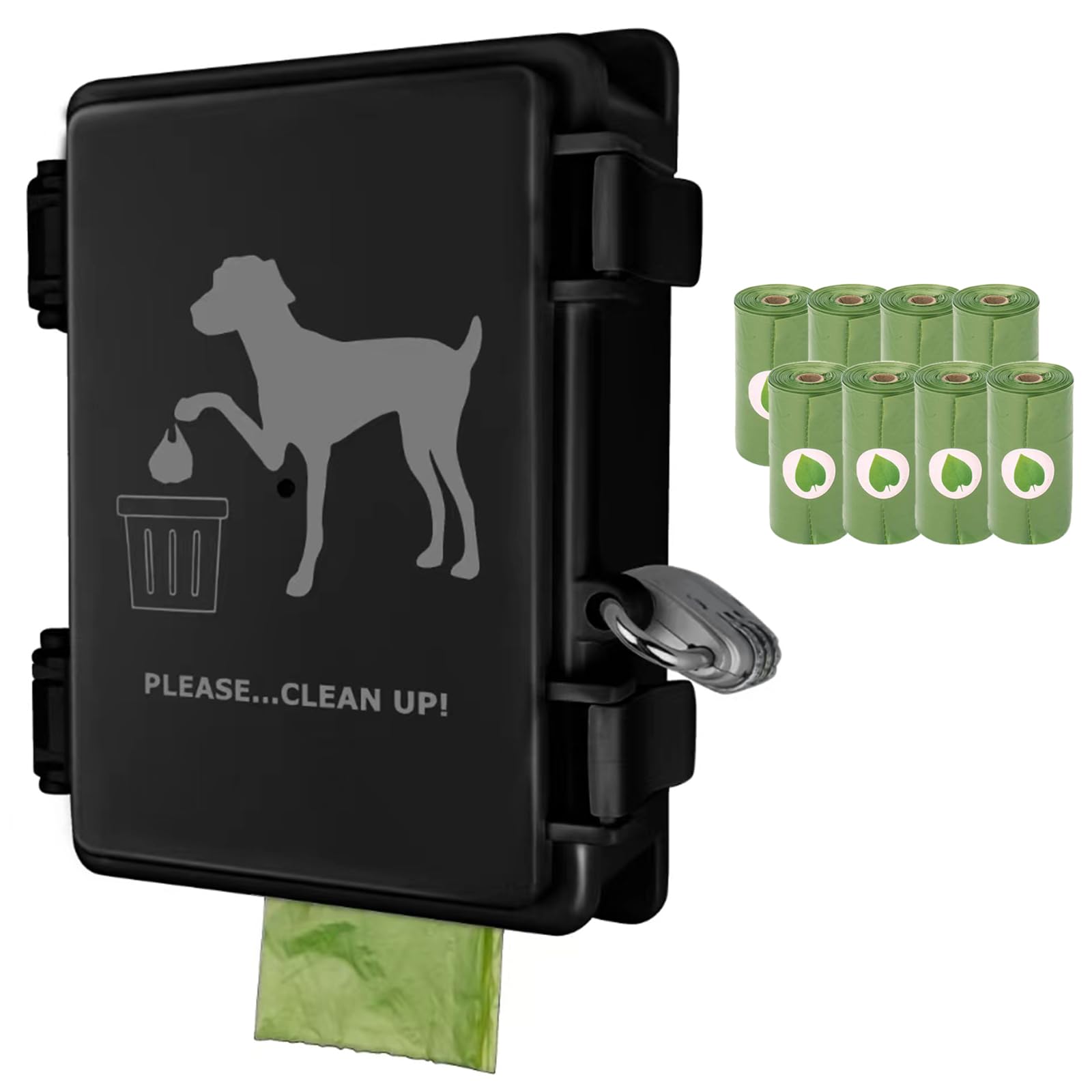 Amazon.com: Dog Poop Bag Dispenser Wall Mounted Outside with Lock