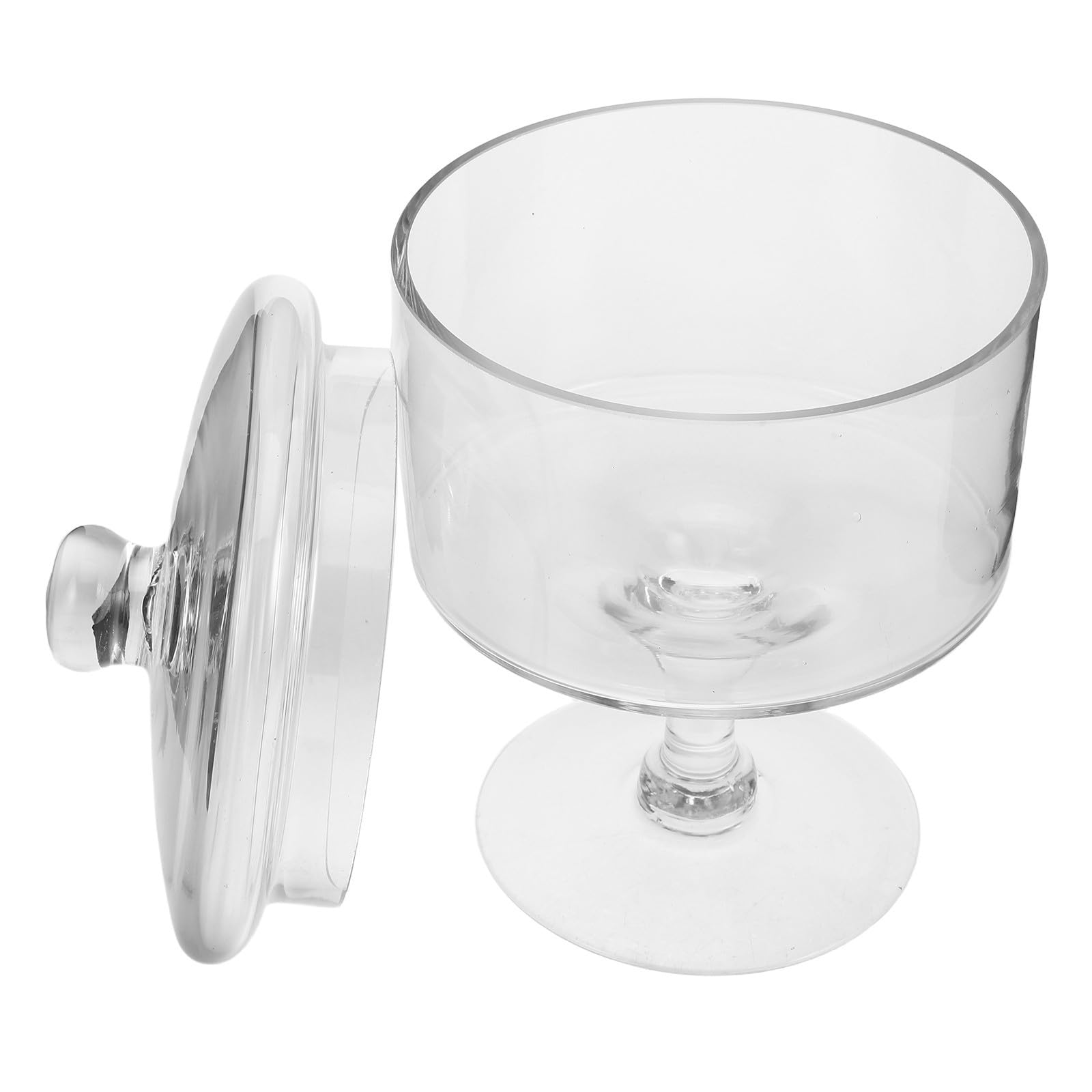 Gadpiparty Tortenständer aus Glas mit Fuß und Deckel Dessertglocke aus Glas 25cm für Desserts und Käse für Hochzeiten und Desserttische
