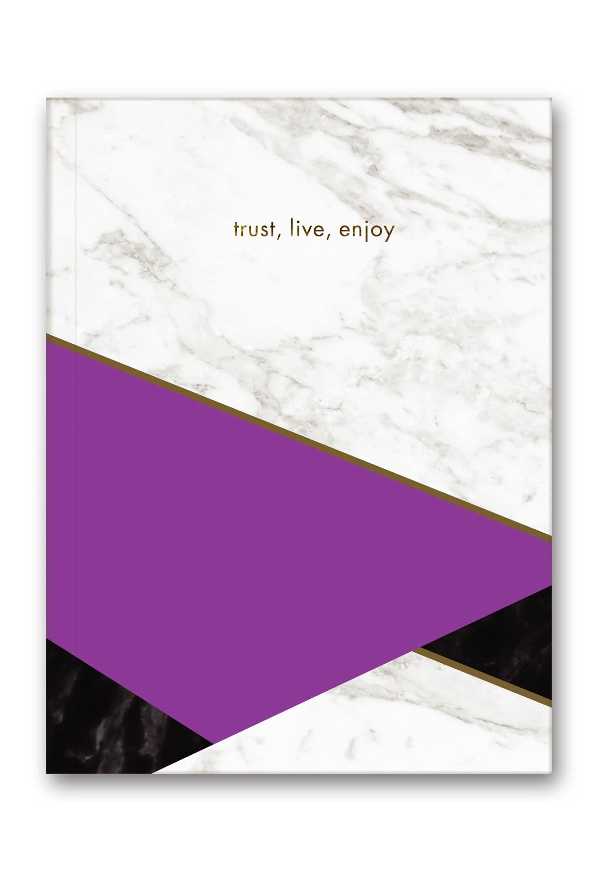 Le Color Mermer Mini Defter Çizgili Mor