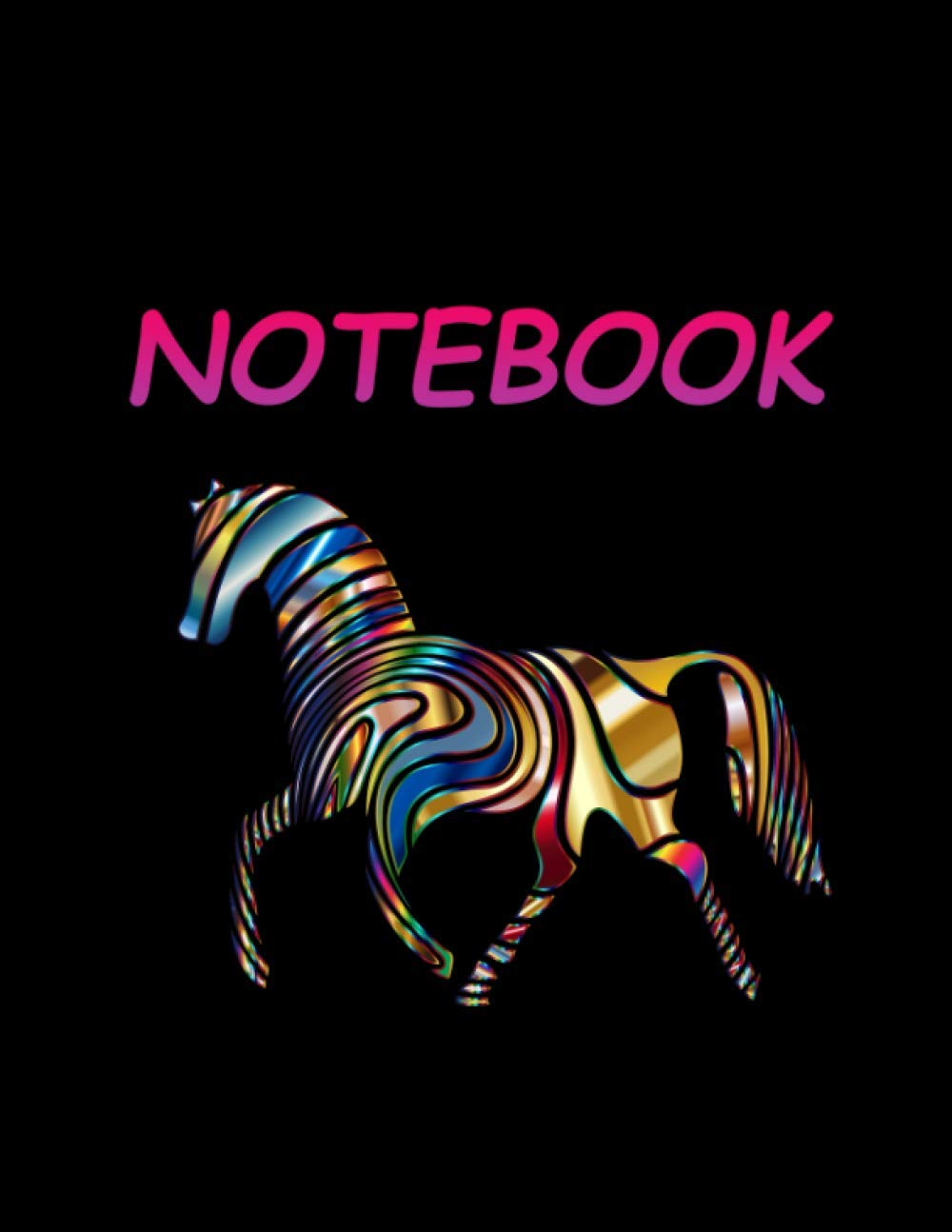 Horse Notebook Ruled 120 Pages DIN A4 (8.5x11 Inches)