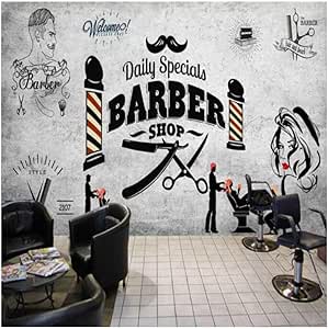 Gwrdnjpjc Retro Hair Salon Background Wallpaper Mural Per Parrucchiere