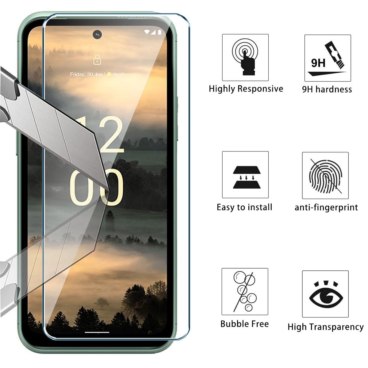 SineOrdo Cover compatible con Nokia XR21 Custodia, Custodia Sottile