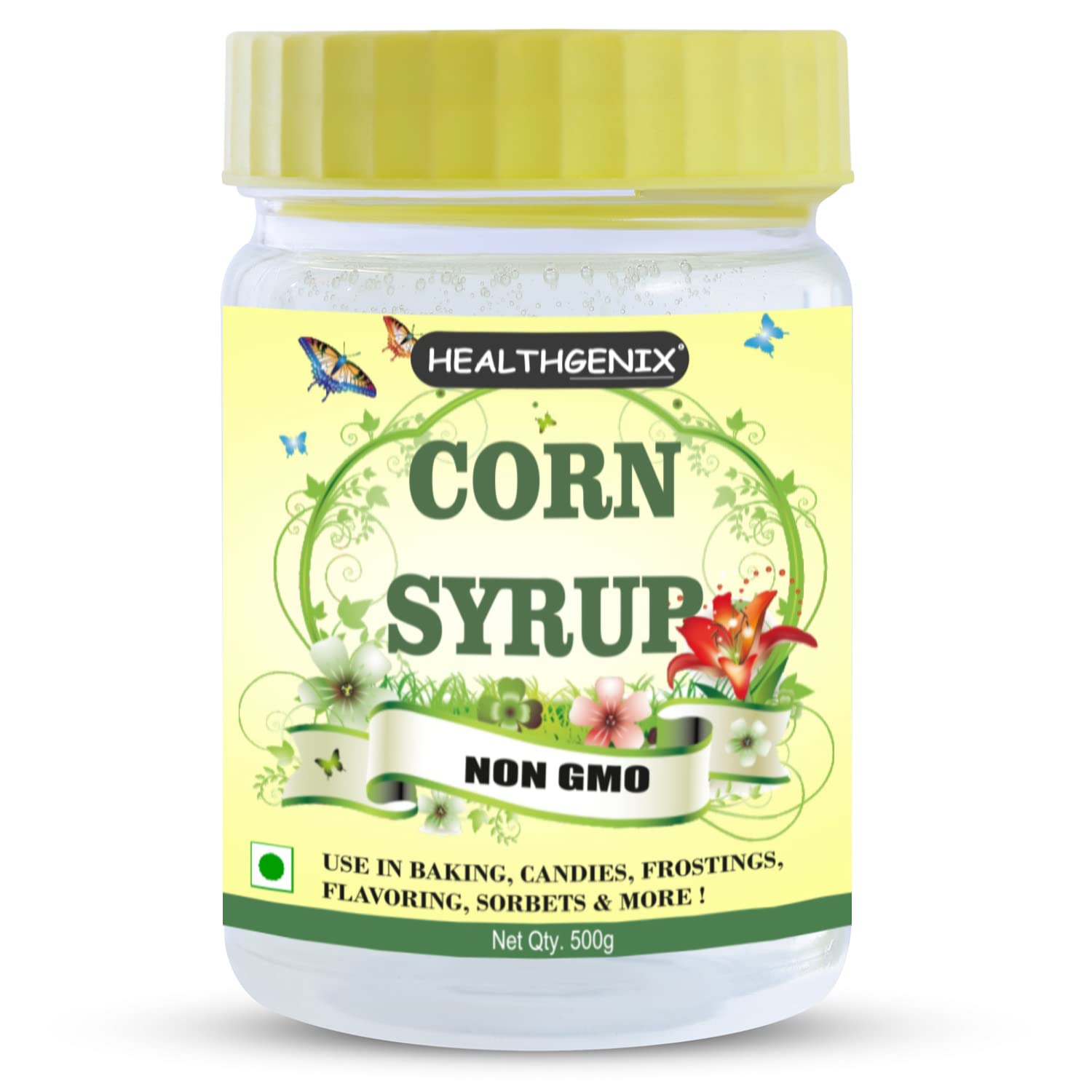 HEALTHGENIX Pure Corn Syrup, 500 Grams, Liquid