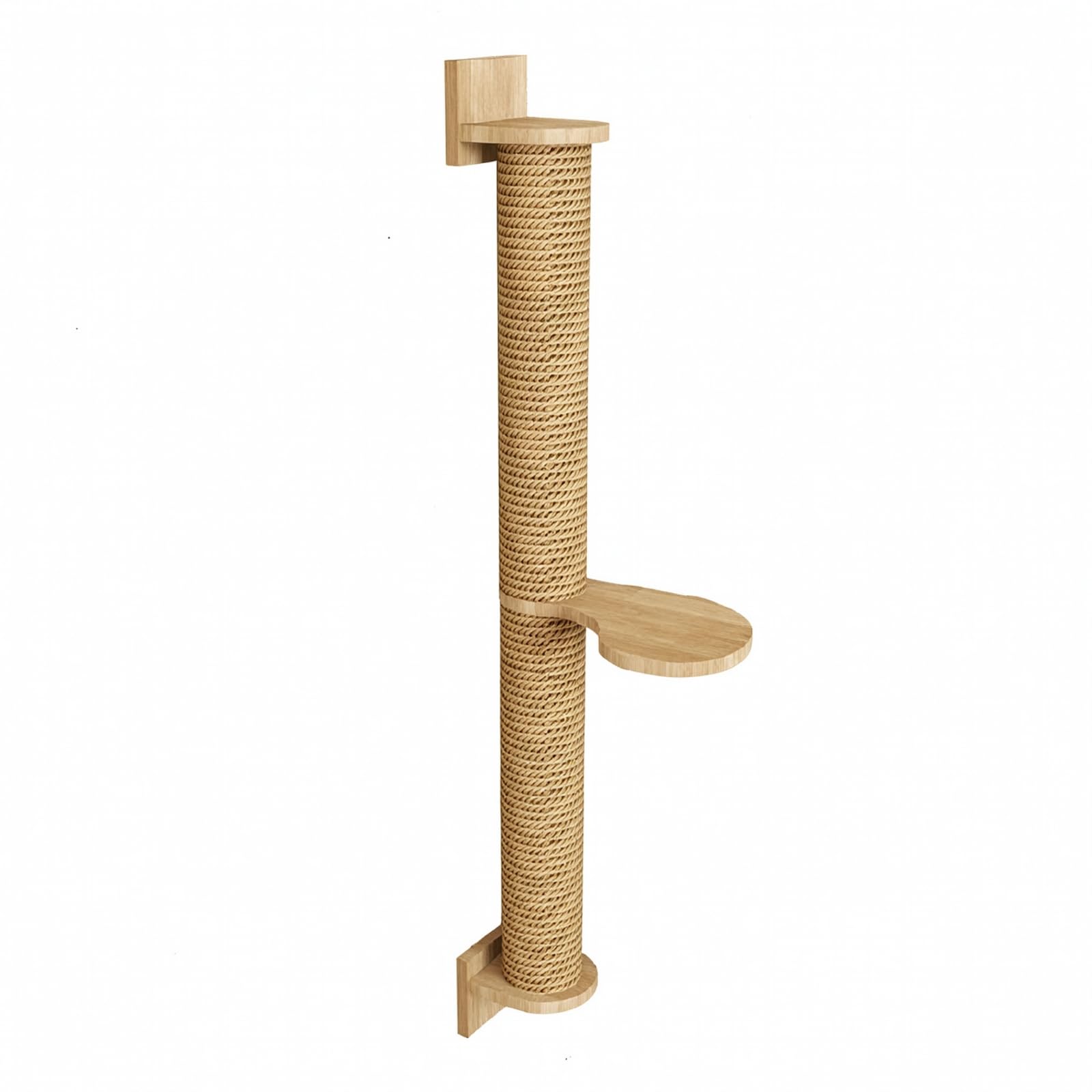 kowaku para s Pared | Resistente a los Arañazos, Poste Rascador con Estante, Vertical, Mueble Escalador Montado en la Pared, para Departamentos