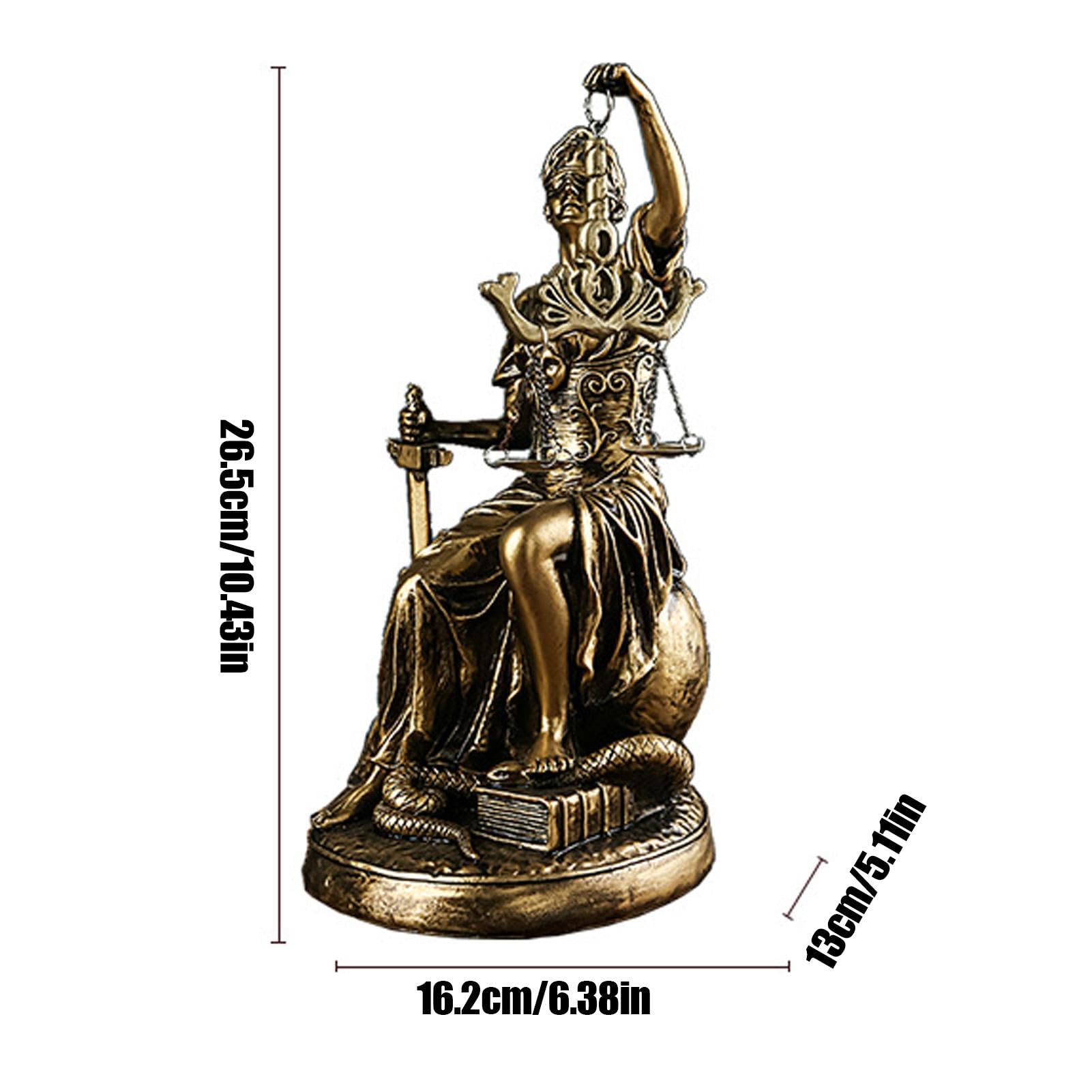 Statue Déesse De La Justice En Résine - Décor Bureau Avocat, Symbole équité, Tailles S à XL - 11