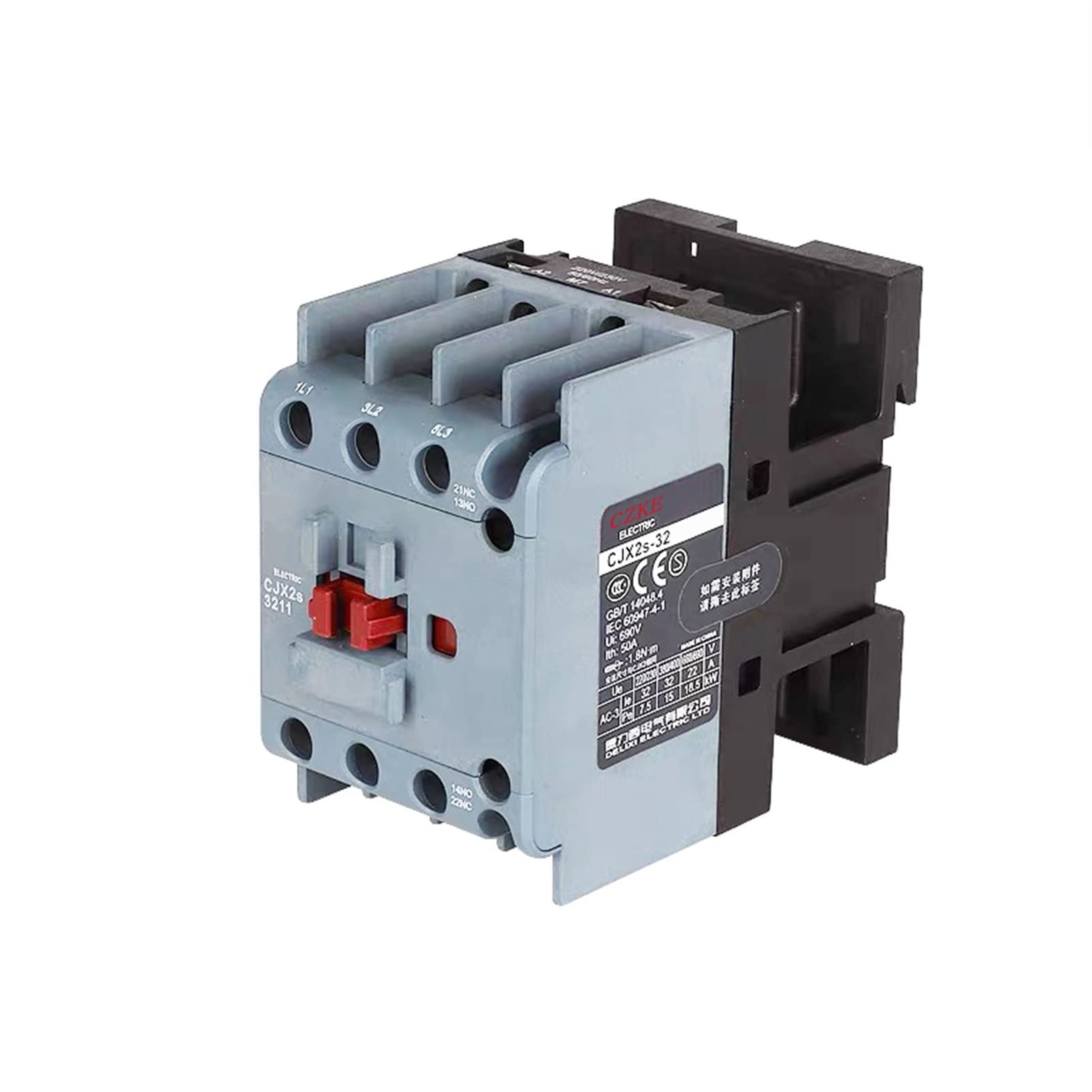 Contacteur AC 32A 3 pôles NO NC KLVN CJX2s-3211 bobine AC 24V 50Hz