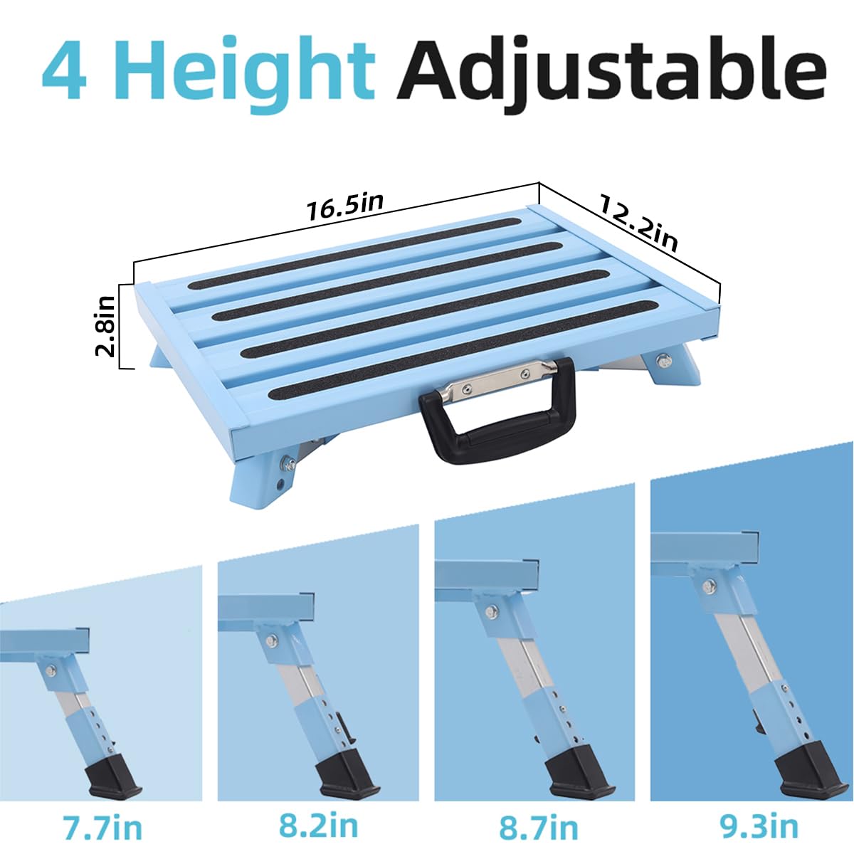 Snapklik.com : GarfatolRv Adjustable RV Steps,Aluminum Folding Platform ...