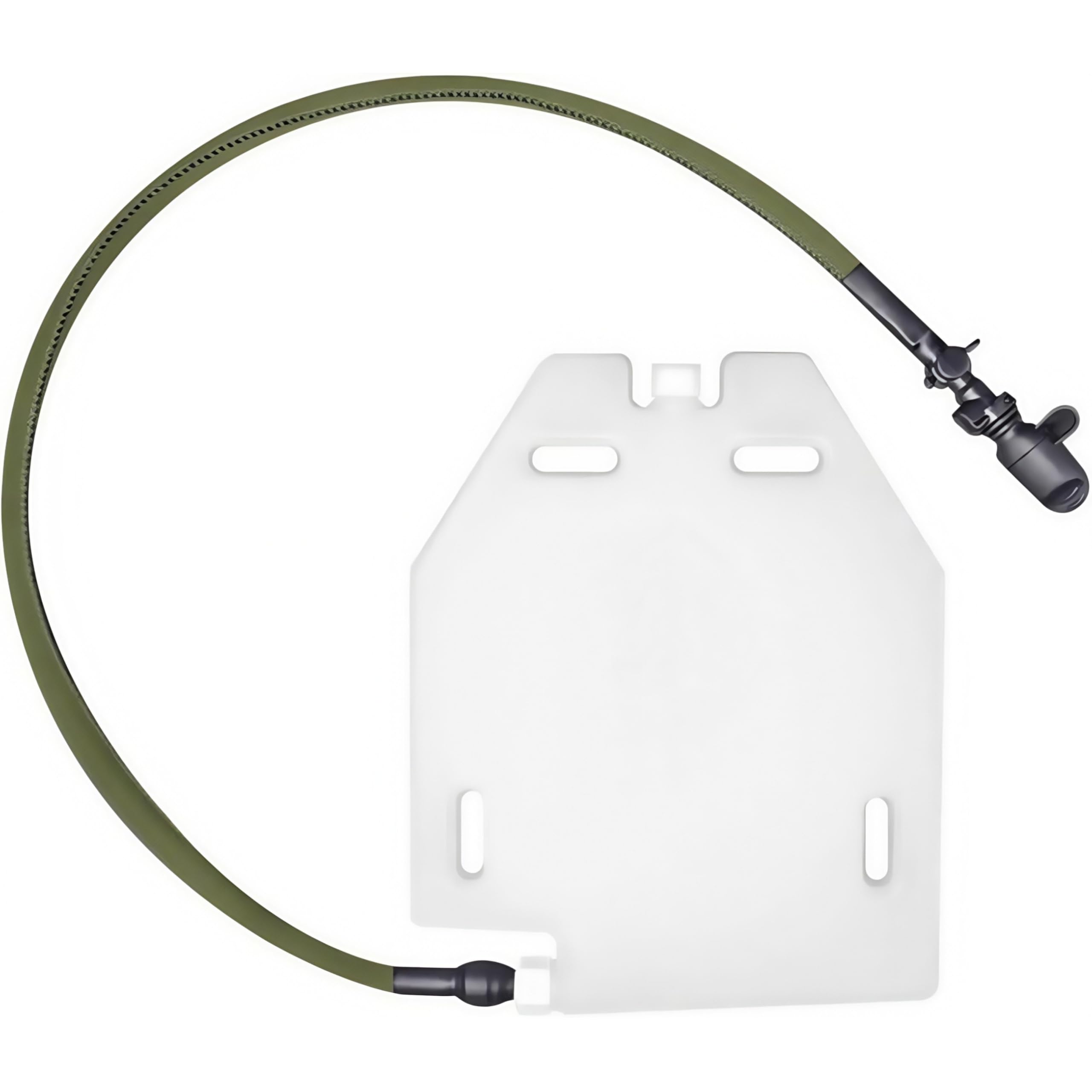 1.5L Leakproof Hydration Bladder Panel for Plate Carriers - Tactical Water Reservoir w/Detachable Tube & Manual Spout Switch (Fits J.PC, C.PC, A.VS Vests) (Green)