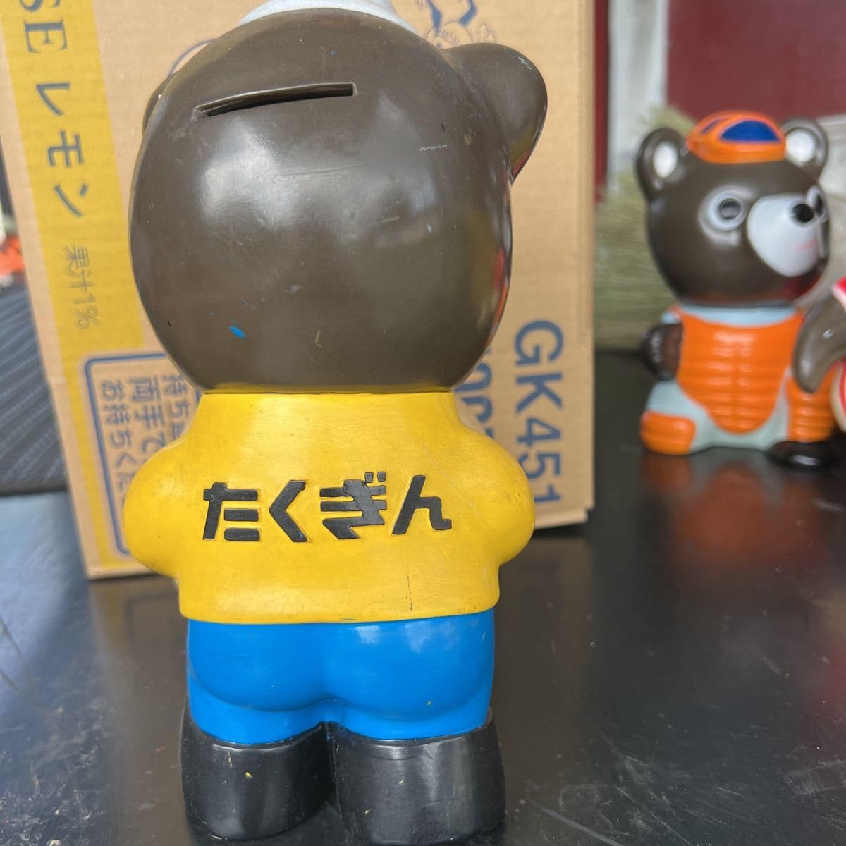 Amazon.co.jp: 昭和レトロ たくぎん たくちゃん 玉転がし ソフビ 高さ 